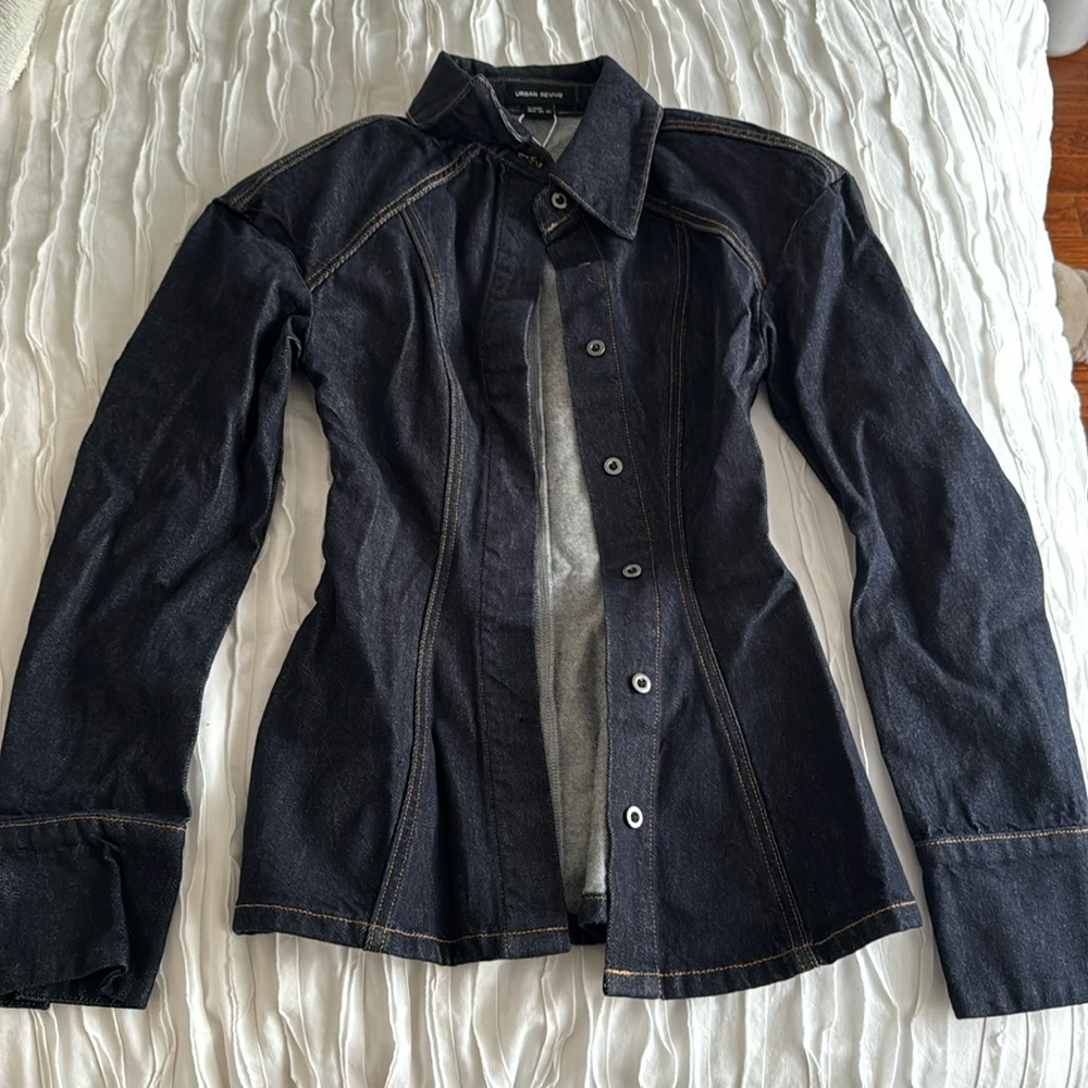 Urban revivo denim hourglass shirt
